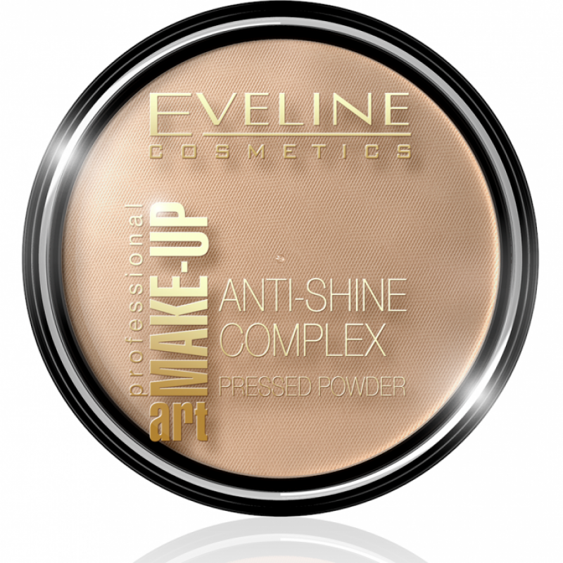 Anti-Shine Complex Eveline - pudra mata- 37 warm beige - 14 gr