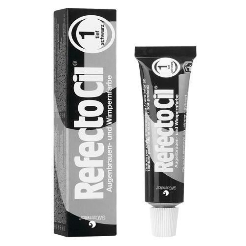 Vopsea de gene si sprancene Refectocil - negru  15 ml