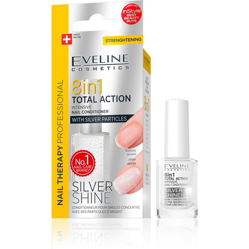 Tratament pentru unghii 8 in 1 Silver Eveline 12ml