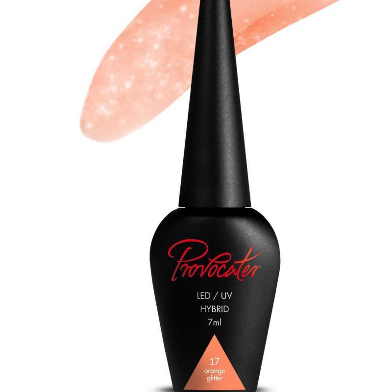 OJA SEMIPERMANENTA PROVOCATER 017 – GLITTER ORANGE – 7 ml.