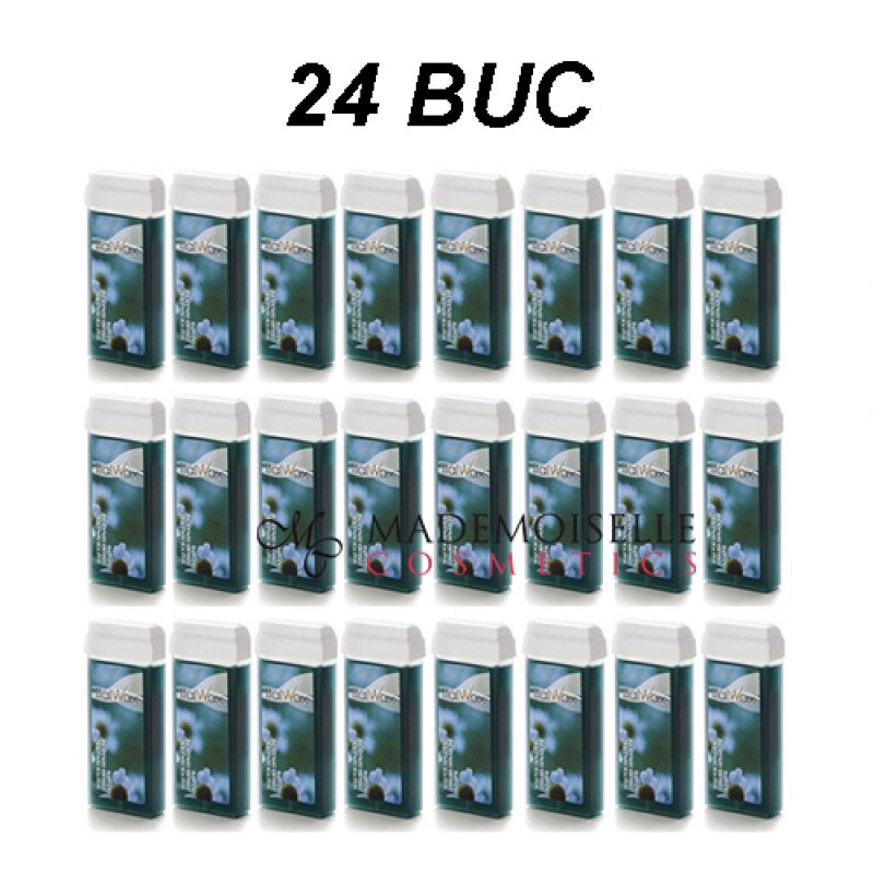 PACHET PROMOTIONAL! 24 BUC Rezerve ceara Azulene  Italwax - 100 ml