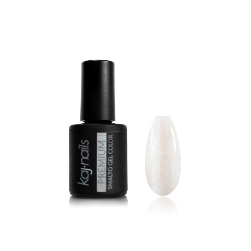 Oja semipermanenta Kaj Nails White Glitter 65 - 7ml