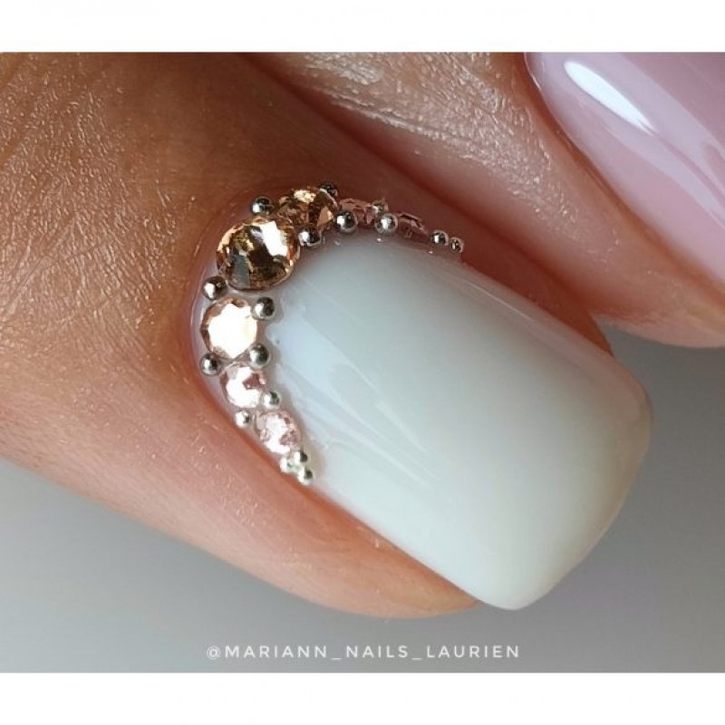 GEL LAC RUBBER BASE DIAMOND NAILS- ANGEL WHITE 7 ML